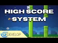 How to Make a HIGH SCORE System in Gdevelop