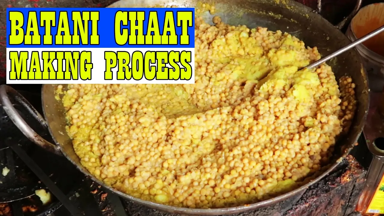 Batani Chaat Making Process   Batani Chaat Recipe   Street Food Recipes @StreetFoodZone