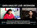 Live Data Analyst Mock Interview SQL Power BI Data Analytics - Must Watch