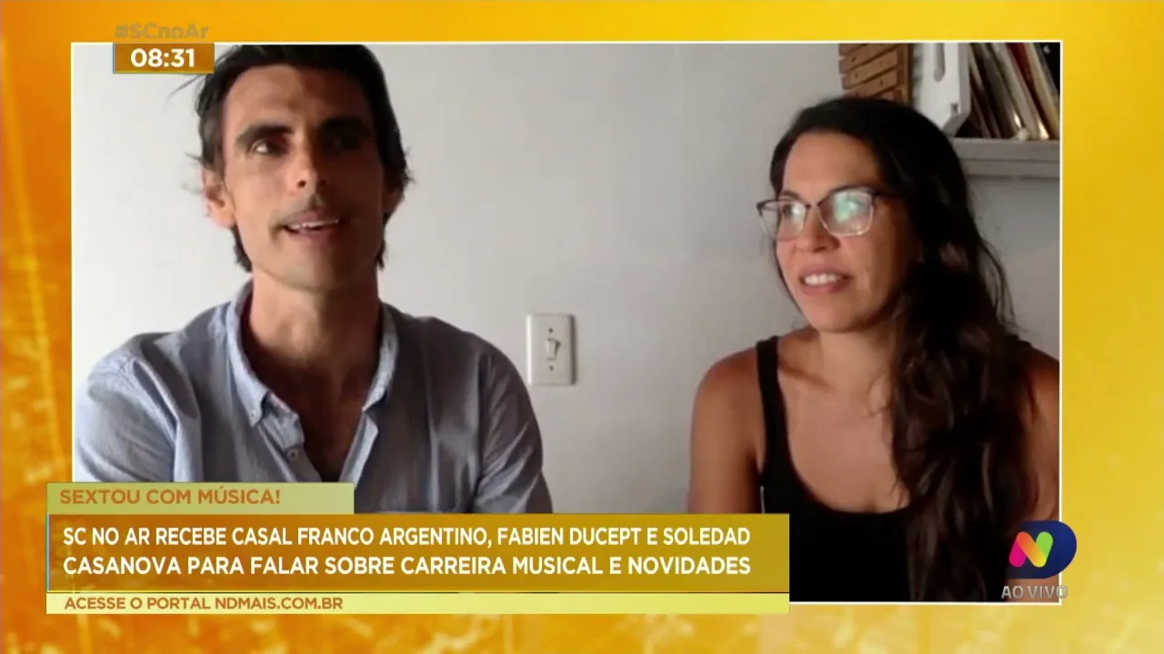 Fabien e Soledad comentam sobre a expectativa para o evento Sexta Jazz