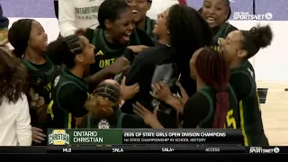 HIGHLIGHTS Kaleena Smith leads No 1 Ontario Christian to state title over No 2 Archbishop Mitty