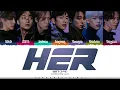 GOT7 'her' Lyrics (갓세븐 her 가사) [Color Coded Han_Rom_Eng] | ShadowByYoongi