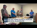 Milan Town Council honors student marshal