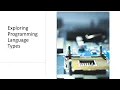 Exploring Programming Language Types