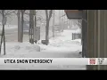 Snow Emergency in Utica Remove Cars From Streets by 10 p m