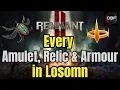 How to Find Every Amulets Relics and Armor in Losomn - Remnant 2