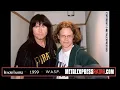 Flashback Interview 1999 Blackie A S P about KFD and the new album Helldorado