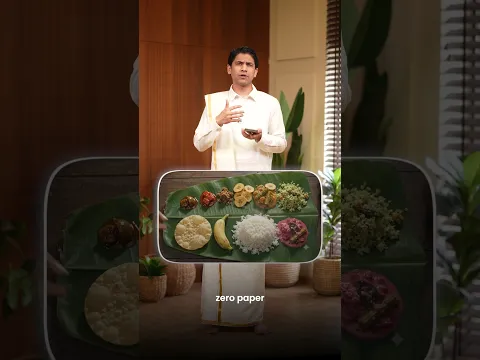 Why our ancestors used banana leaves 🌿 #Onam #AncientWisdom #HealthyTips