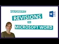 How to use REVIEW FUNCTIONS in Microsoft Word - Tracked Changes Comments Combining documents