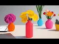 Design a Flower Vase in Tinkercad Using the Scribble Tool Easy 3D Modeling project