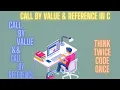 Call by value and Call by Reference in C Bangla C Programming Bangla