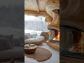 Download Lagu Cozy winter cabin with a dreamy fireplace and stunning snowy forest views! ❄🔥🏡