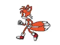 Tails Running animation Flipnote 3D