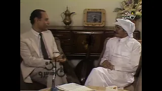 طلال مداح   قصري بعد المسافه على العود في لقاء تلفزيوني دندنها
