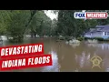 Watch Drone Shows Devastating Flooding In Hamilton County Indiana
