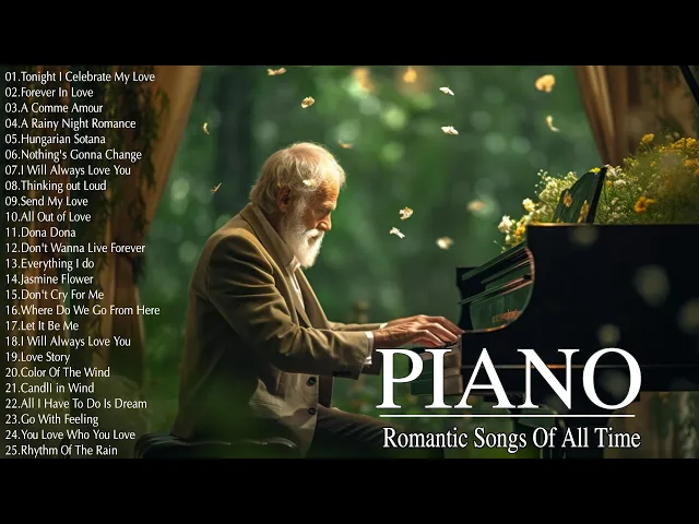 Download MP3 Beautiful Romantic Piano Love Songs Of All Time  - Best Relaxing Piano Instrumental Love Songs Ever