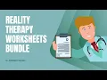 Reality Therapy Worksheets Bundle Editable Fillable Printable PDF Templates