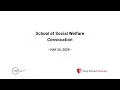 Stony Brook University School of Social Welfare 2025 Convocation