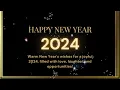 Happy New Year 2024 Greetings 2024 Greeting Gif with fireworks sound