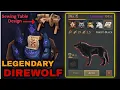 Grim Soul Survival - Dark Offering Reward Got a Legendary Direwolf Sewing Table Design Level 2