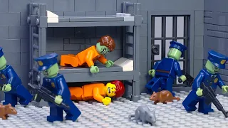 Survive an Insane Pandemic in The Isolated LEGO Lockup | LEGO Land | Lego Stop Motion