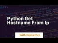 python get hostname from ip
