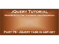 jQuery tabs in asp net