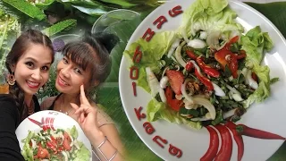 thai kochen muschelsalat yam hoi kang
