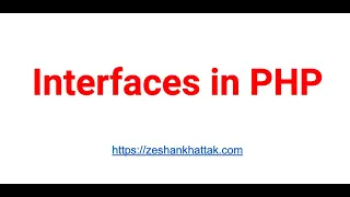 Class 37 Interfaces in PHP