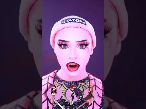 Trying Draculaura Inspired Makeup! #monsterhigh