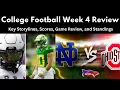 College Football Week 4 Recap Top 25 Rankings Scores Storylines and Standings