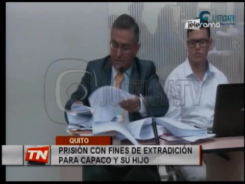 Prisión con fines de extradición para Capaco y su hijo