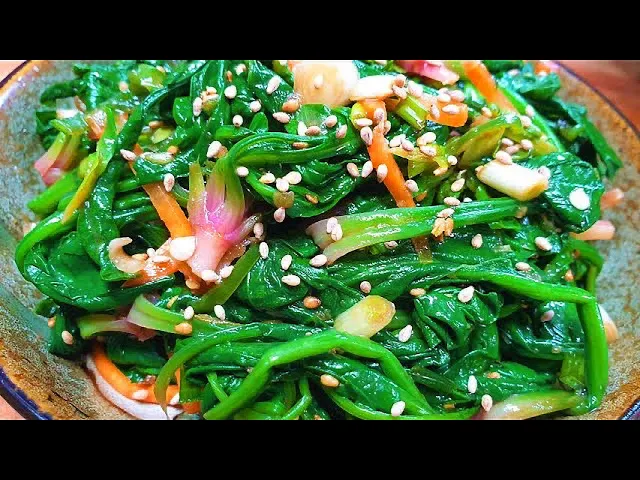 시금치나물무침