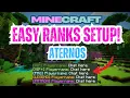 How to Add Custom Ranks and Prefixes on Aternos LuckPerms Tutorial