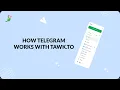 How telegram works with tawk to