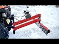 Home made ATV Scraper Grader Rear plow with winch down pressure Part 1