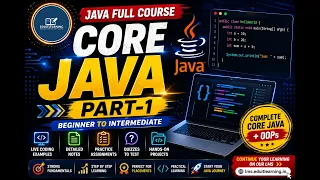 Java Full Course Part 1 Core Java OOPs Complete for Beginners Free Java Course in Hindi