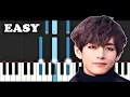 Lagu BTS V - Scenery (EASY Piano Tutorial)
