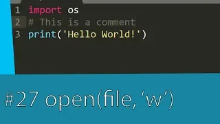 PYTHON TUTORIAL - PYTHON THE OPEN FUNCTION WRITING A TEXT FILE
