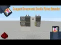 Minecraft Xbox Redstone Tutorial - Compact Downwards Double Piston Extender