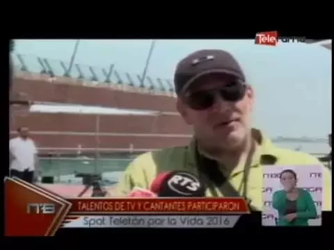 Talentos de TV y cantantes participaron Spot Teletón por la vida 2016