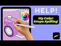 What to Do if Your Color Spills Procreate ColorDrop Fix