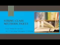 String class methods - part-3