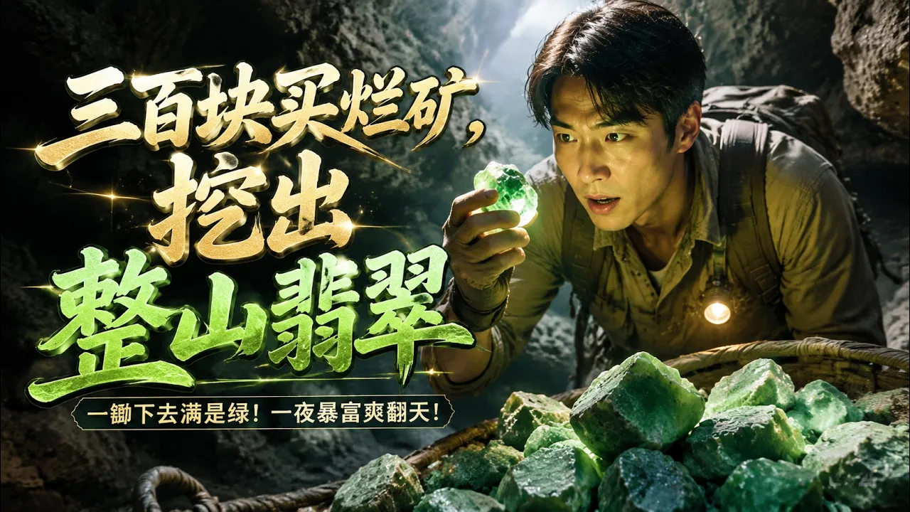 三百块买烂矿,挖出整山翡翠