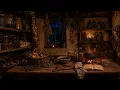 The Pantry After the Harvest Cozy Witch Pantry Fire Cauldron Ambience