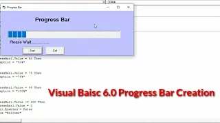 VB 6 0 Progress Bar Creation