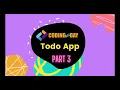 Todo app - Part 3