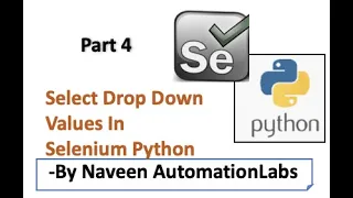 Select Drop Down Values in Selenium Python - Part 4