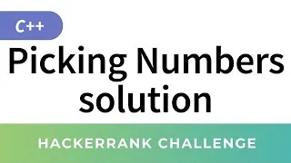 picking numbers map solution Hackerrank difficult problems solving series