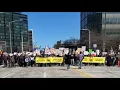 No Kings protestors march gather in downtown Cleveland
